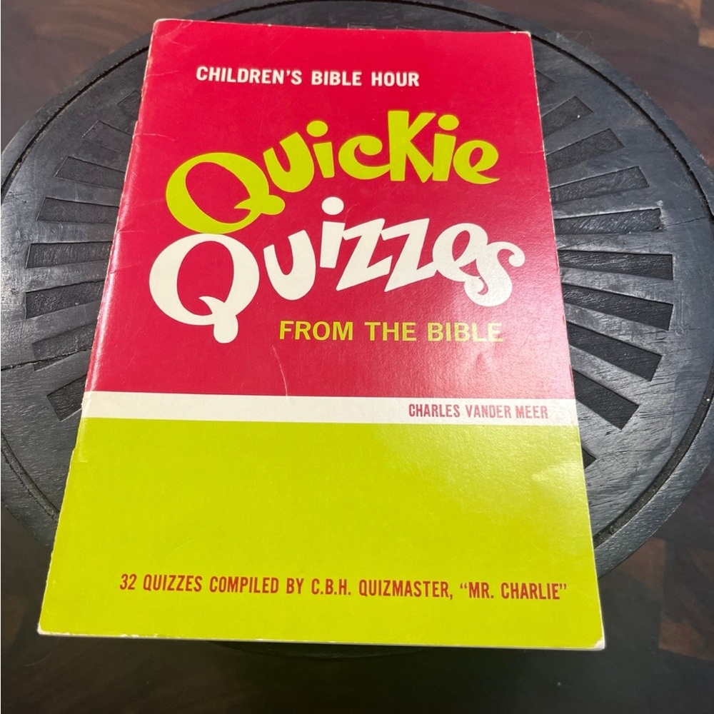 Old Vintage “Quickie Quizzes” from the Bible
